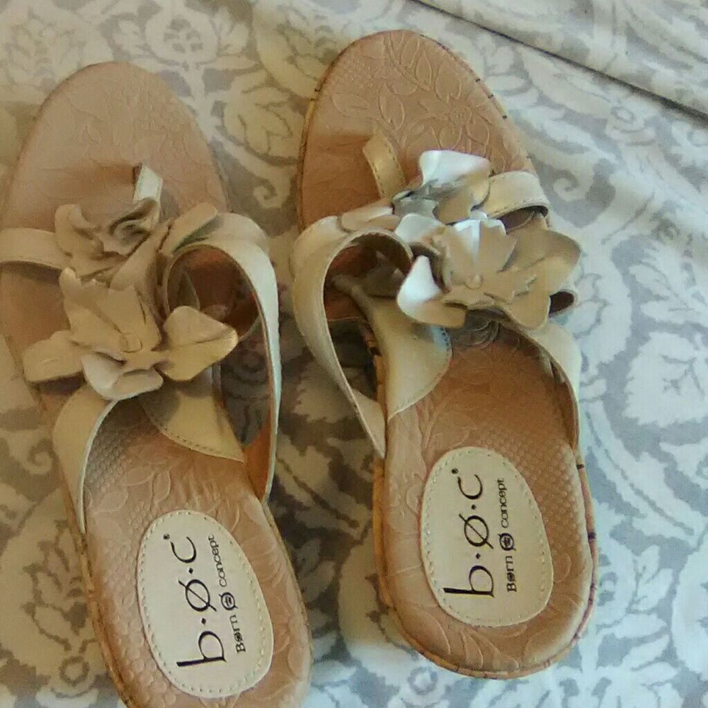 Beige sandals